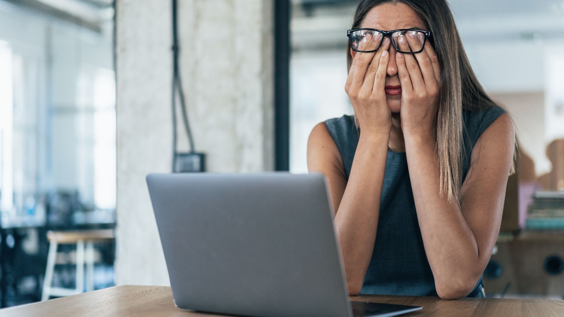 black student having difficulty focusing